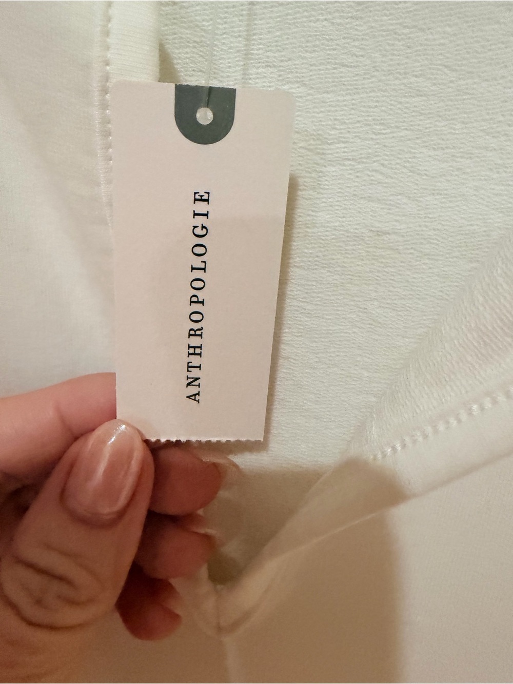 Cream Sundays Anthropologie Cream Tara Dress with Lace Trim - Picture 6 of 7